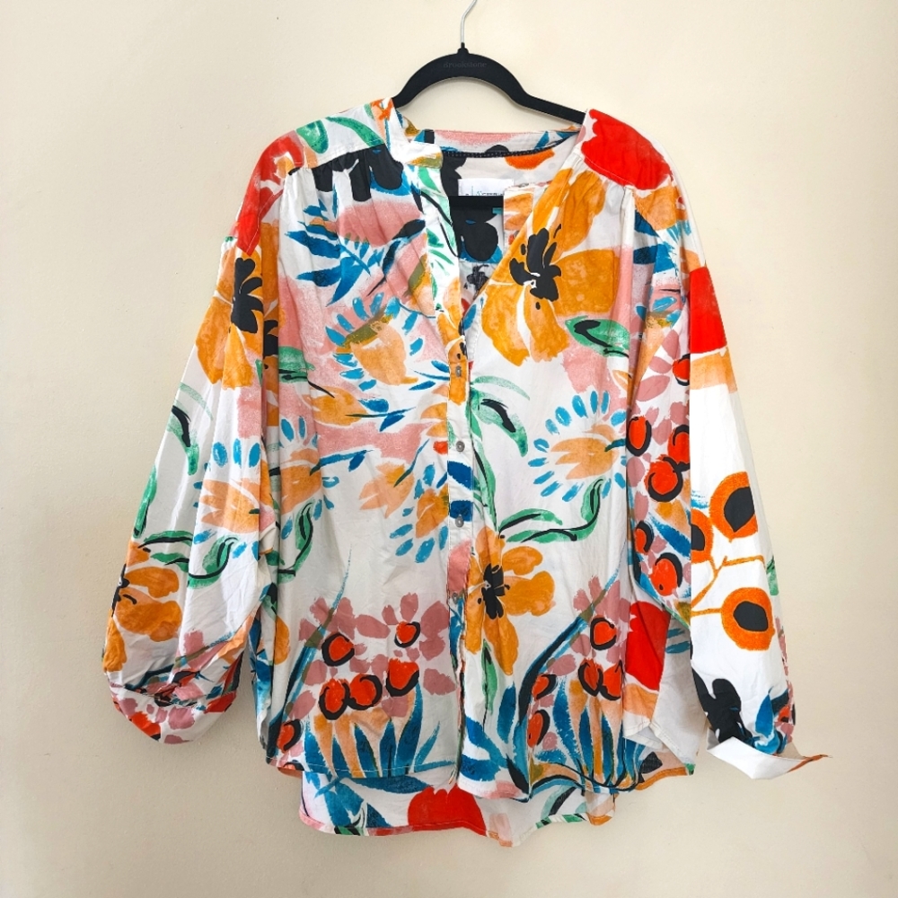 Anthropologie floral tunic